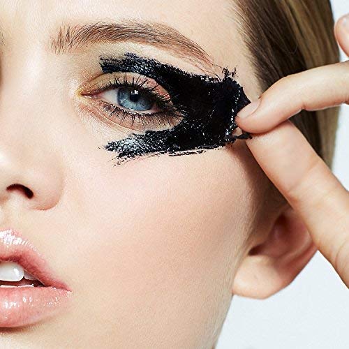 Mehron 1927 Liquid Vinyl Makeup – Long Wearing & Water Resistant Liquid with Professional Two-Piece Brush – Ultra Pigmented High Gloss Eyeliner (.5oz) (Jet Black)