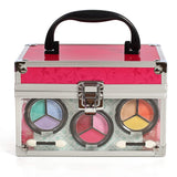 IQ Toys Girls Cosmetic Makeup Set in a Sturdy and Long Lasting Clear case, Mirror Included
