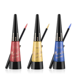 Eyeliner Liquid Pen Glitter Eyeliner Pencil Metallic Shimmer Shimming Shining Eye Color Long Lasting Eye Liner Makeup Waterproof Metallic Color Shiny Diamond Eyeliner Makeup, Non-dizzy (3# Blue)