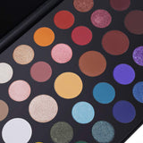 39 Colors High Pigmented Shimmer Matte Eyeshadow Makeup Palette Set Full Spectrum Artist Waterproof Creamy Blendable Eye Shadow Cosmetics Kit (1 Set)