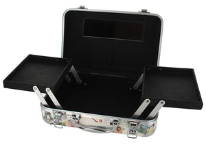 BR Carry All Trunk Train Case Make Up Set Artist Design (Creamy)